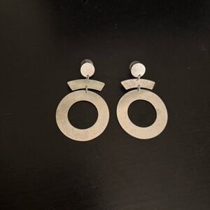 Silver Geometric Earrings